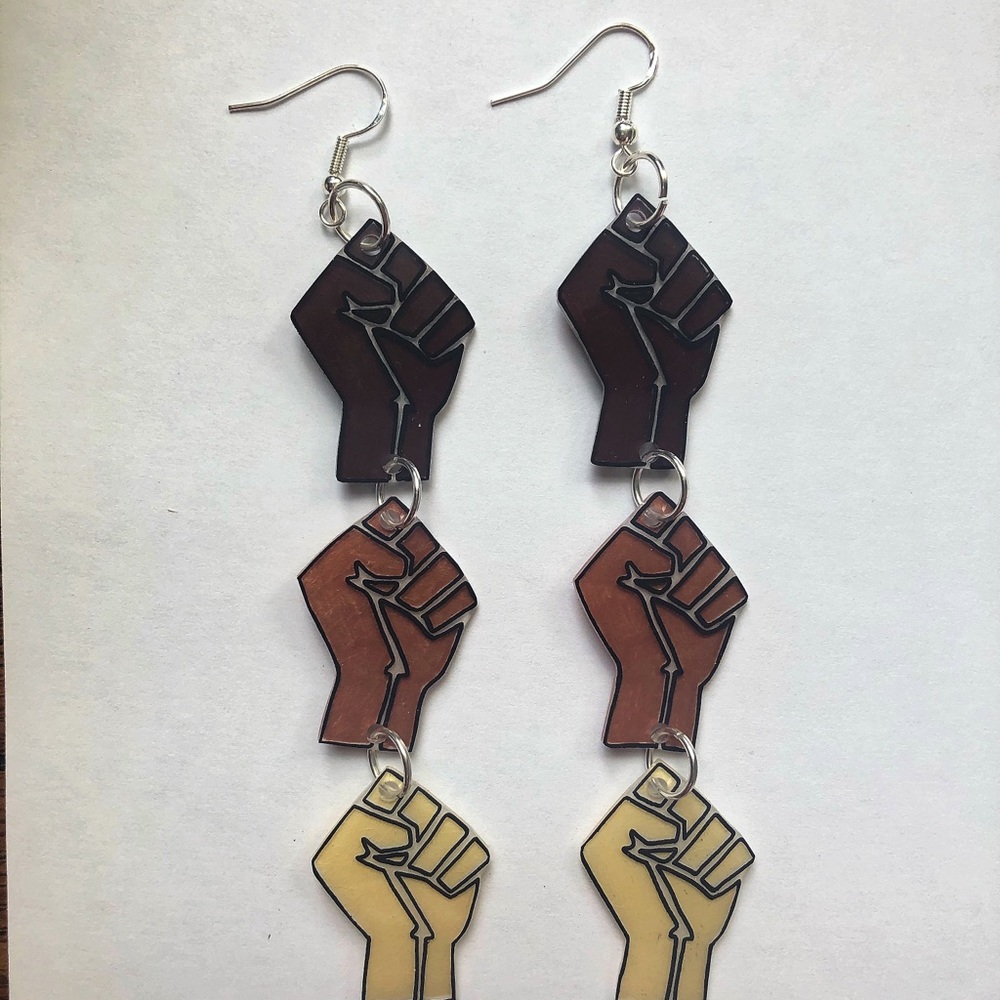 Set of 2 blm earrings